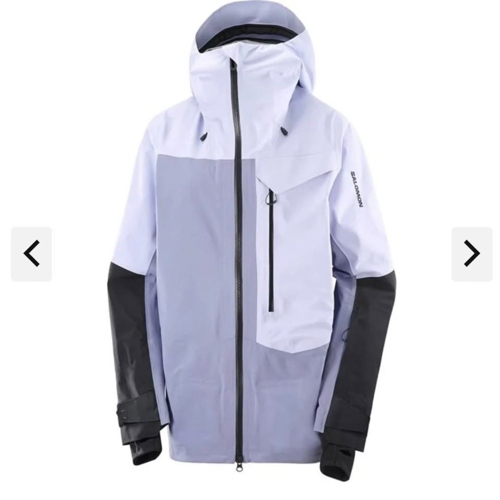 Salomon Moon Patrol GoreTex Shell Jacket Women's Medium Gray Ski Snowboard NWT